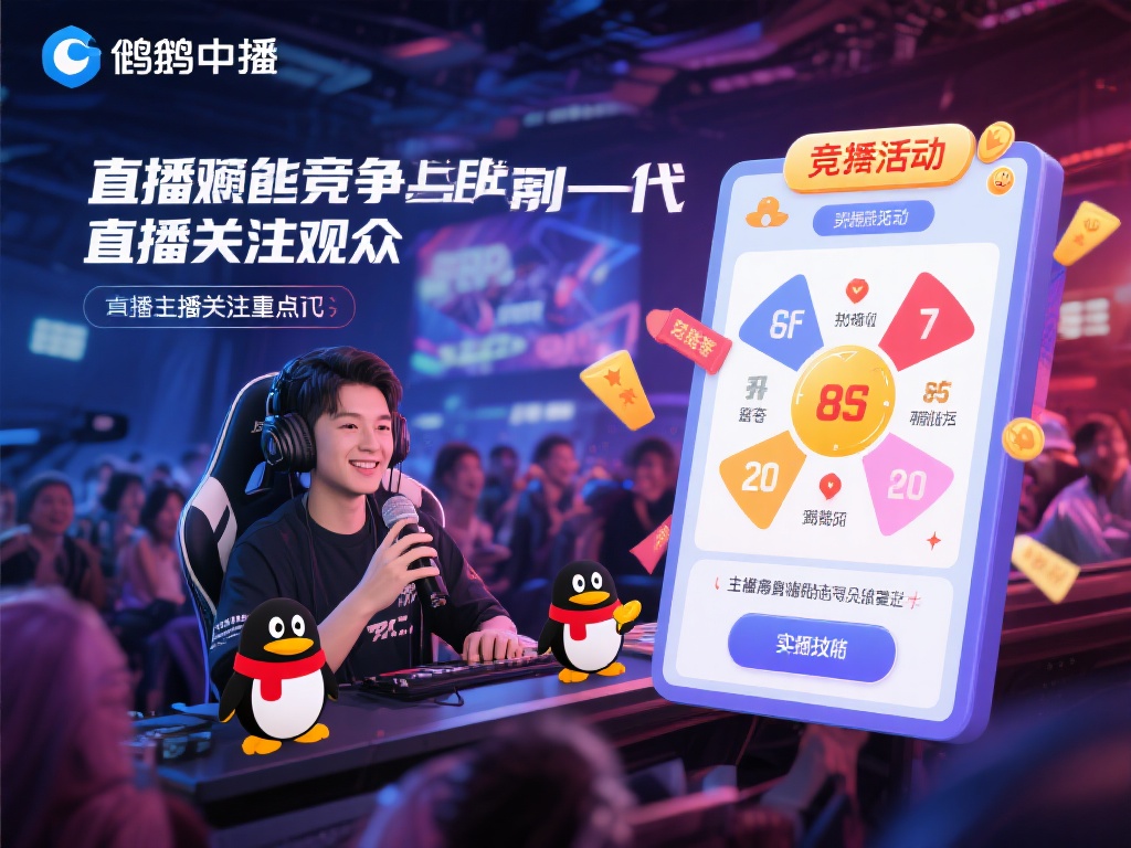 企鹅电竞主播如何通过竞猜活动吸引观众积极参与? 在直播行业竞争日益激烈的今天,如何提升观众的互动性